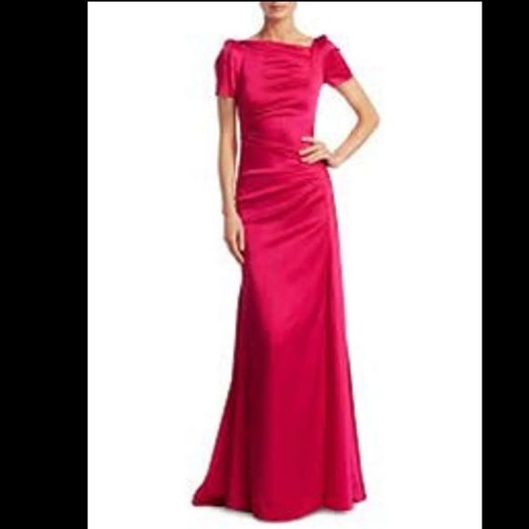 Talbot Runhof Noomi5 crepe satin gown - Picture 2 of 7